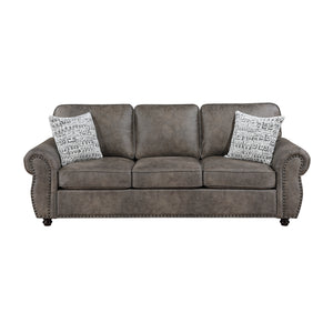Nook 2-Piece Polished Microfiber Living Room Sofa Set