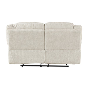 Vanta Textured Microfiber Manual Double Reclining Loveseat
