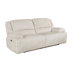 Vanta Textured Microfiber Power Double Reclining Sofa