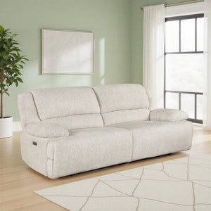 Vanta Textured Microfiber Power Double Reclining Sofa