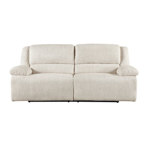 Vanta 2-Piece Textured Microfiber Manual Double Reclining Sofa Set