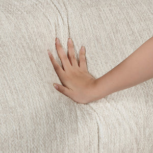 Vanta Textured Microfiber Manual Double Reclining Sofa