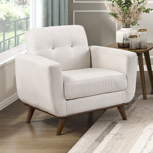 Everett Textured Fabric Living Room Chair