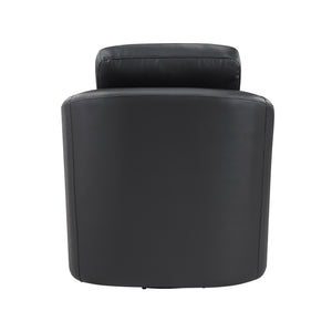 Hemi Leather Match Swivel Chair