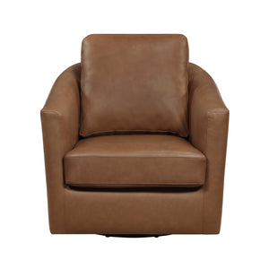 Hemi Leather Match Swivel Chair