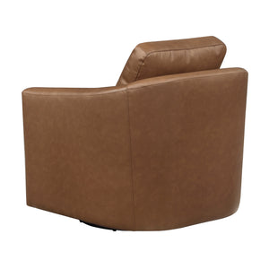 Hemi Leather Match Swivel Chair