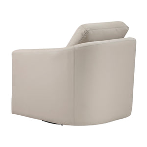 Hemi Leather Match Swivel Chair