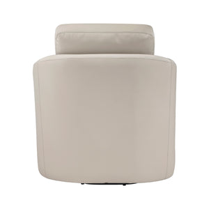 Hemi Leather Match Swivel Chair