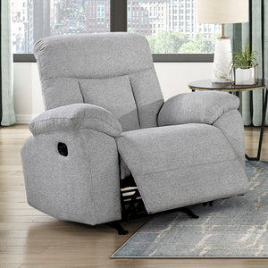 Alpina Chenille Fabric Manual Rocker Reclining Chair
