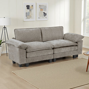 Terra Chenille Fabric Living Room Loveseat
