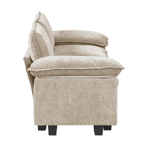 Terra Chenille Fabric Living Room Loveseat