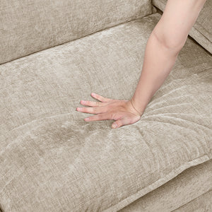Terra Chenille Fabric 4-Piece Modular Sectional