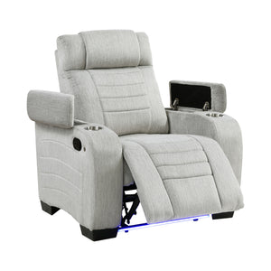 Coast Textured Microfiber Manual Reclining Chair