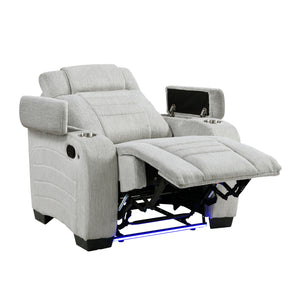 Coast Textured Microfiber Manual Reclining Chair