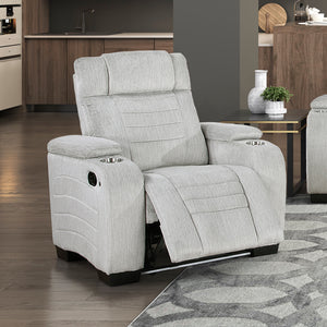 Coast Textured Microfiber Manual Reclining Chair