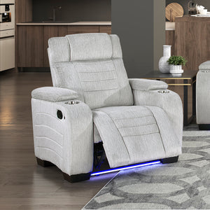 Coast Textured Microfiber Manual Reclining Chair