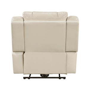 Ridge Faux Leather Power Reclining Chair with LED and Charging Ports