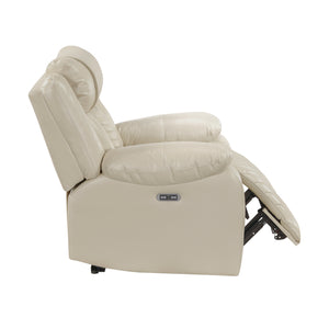 Ridge Faux Leather Power Reclining Chair with LED and Charging Ports