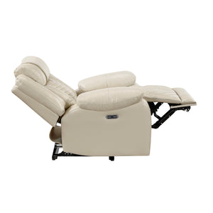 Ridge Faux Leather Power Reclining Chair with LED and Charging Ports