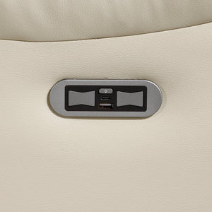 Ridge Faux Leather Power Reclining Chair with LED and Charging Ports