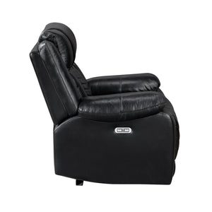 Ridge Faux Leather Power Reclining Chair with LED and Charging Ports