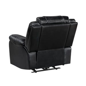 Ridge Faux Leather Power Reclining Chair with LED and Charging Ports