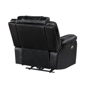 Ridge Faux Leather Power Reclining Chair with LED and Charging Ports