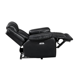 Ridge Faux Leather Power Reclining Chair with LED and Charging Ports