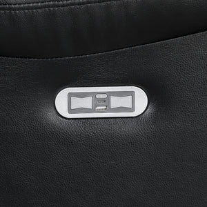 Ridge Faux Leather Power Reclining Chair with LED and Charging Ports