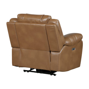 Ridge Faux Leather Power Reclining Chair with LED and Charging Ports