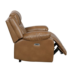 Ridge Faux Leather Power Reclining Chair with LED and Charging Ports