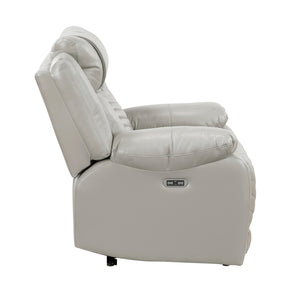 Ridge Faux Leather Power Reclining Chair with LED and Charging Ports