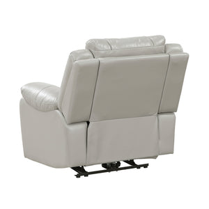 Ridge Faux Leather Power Reclining Chair with LED and Charging Ports