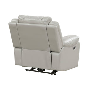 Ridge Faux Leather Power Reclining Chair with LED and Charging Ports