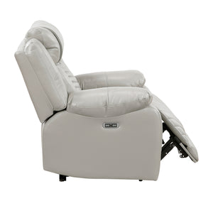 Ridge Faux Leather Power Reclining Chair with LED and Charging Ports