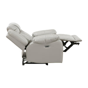 Ridge Faux Leather Power Reclining Chair with LED and Charging Ports