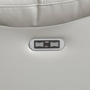 Ridge Faux Leather Power Reclining Chair with LED and Charging Ports