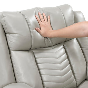Ridge Faux Leather Power Reclining Chair with LED and Charging Ports