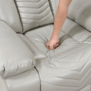Ridge Faux Leather Power Reclining Chair with LED and Charging Ports