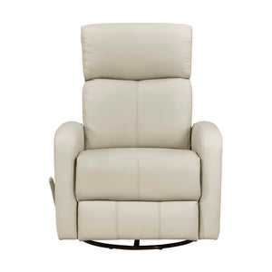 Creek Leather Match Swivel Glider Reclining Chair