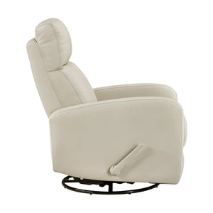 Creek Leather Match Swivel Glider Reclining Chair