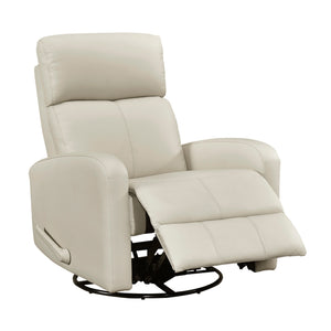 Creek Leather Match Swivel Glider Reclining Chair