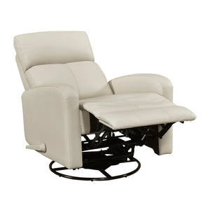 Creek Leather Match Swivel Glider Reclining Chair