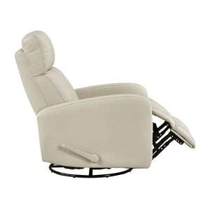 Creek Leather Match Swivel Glider Reclining Chair