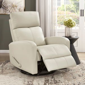 Creek Leather Match Swivel Glider Reclining Chair
