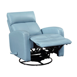 Creek Leather Match Swivel Glider Reclining Chair