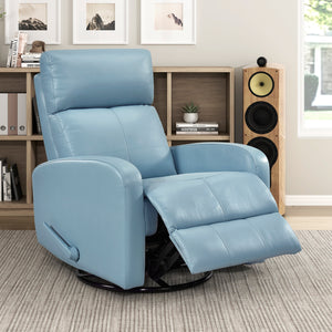 Creek Leather Match Swivel Glider Reclining Chair