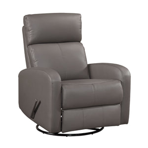Creek Leather Match Swivel Glider Reclining Chair