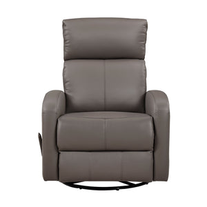 Creek Leather Match Swivel Glider Reclining Chair