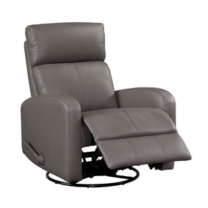 Creek Leather Match Swivel Glider Reclining Chair